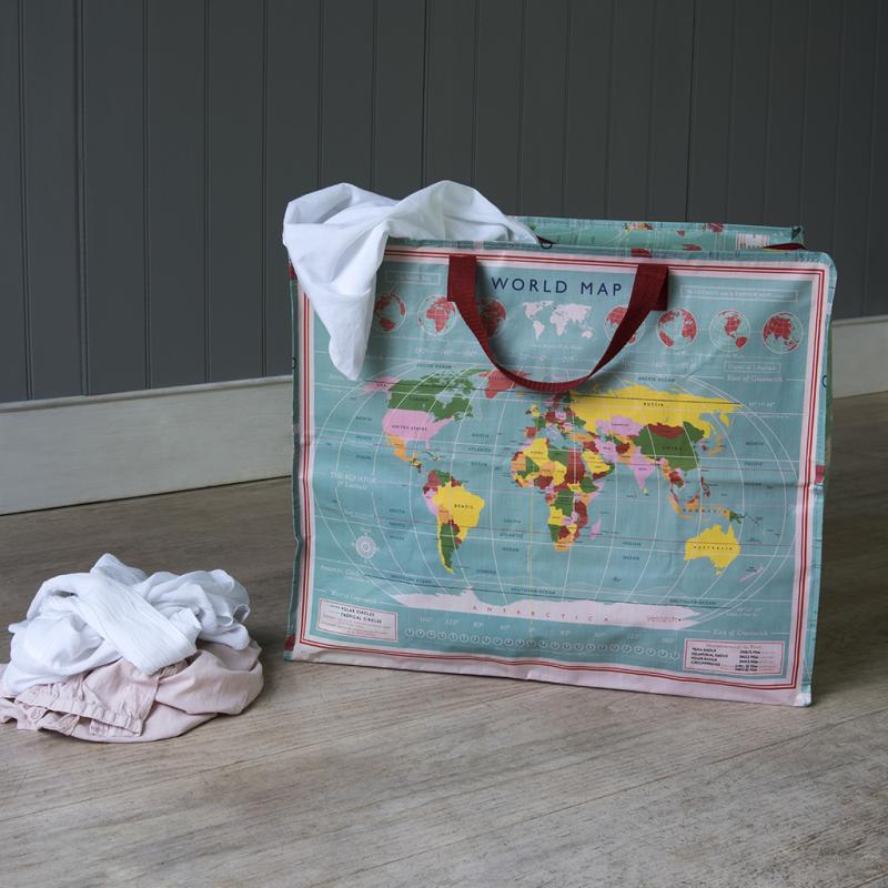 Extra Large Storage Bag - World Map image 1