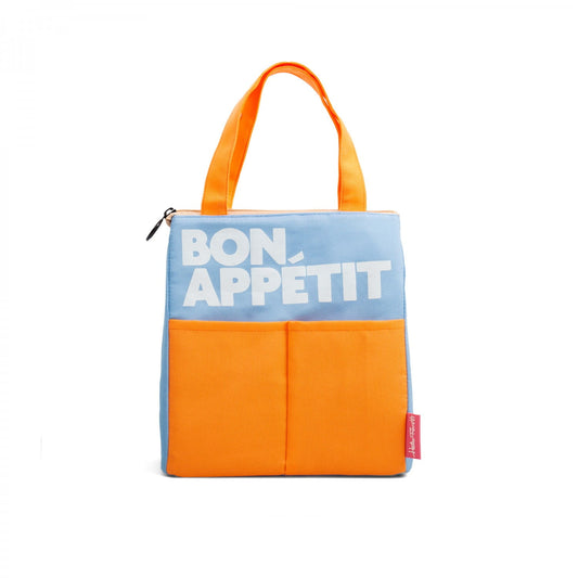 'Bon Appetit' Lunchbox Orange & Blue image 0