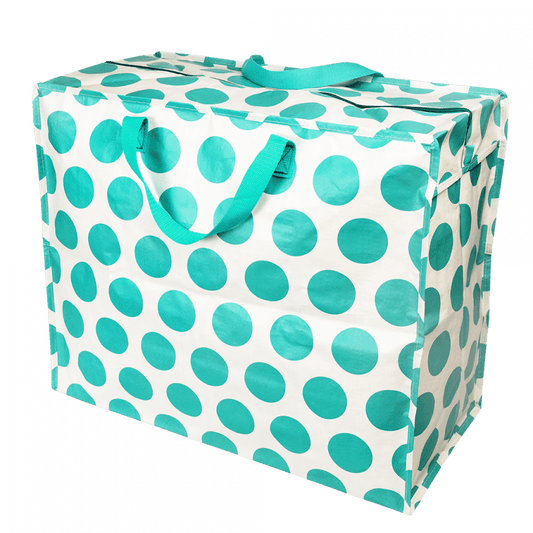 Extra Large Storage Bag - Turquoise Spots image 0