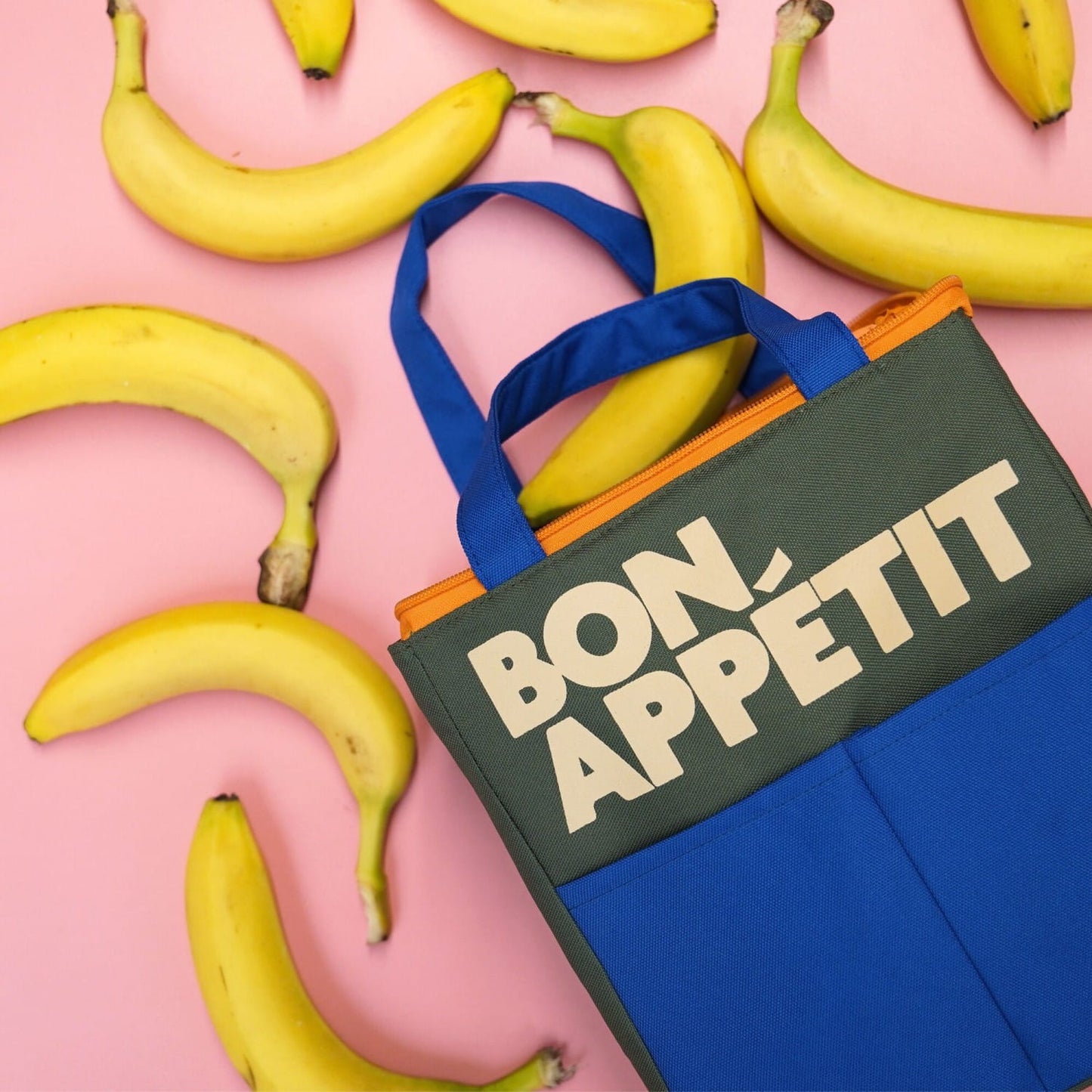'Bon Appetit' Lunchbox Blue & Green image 1