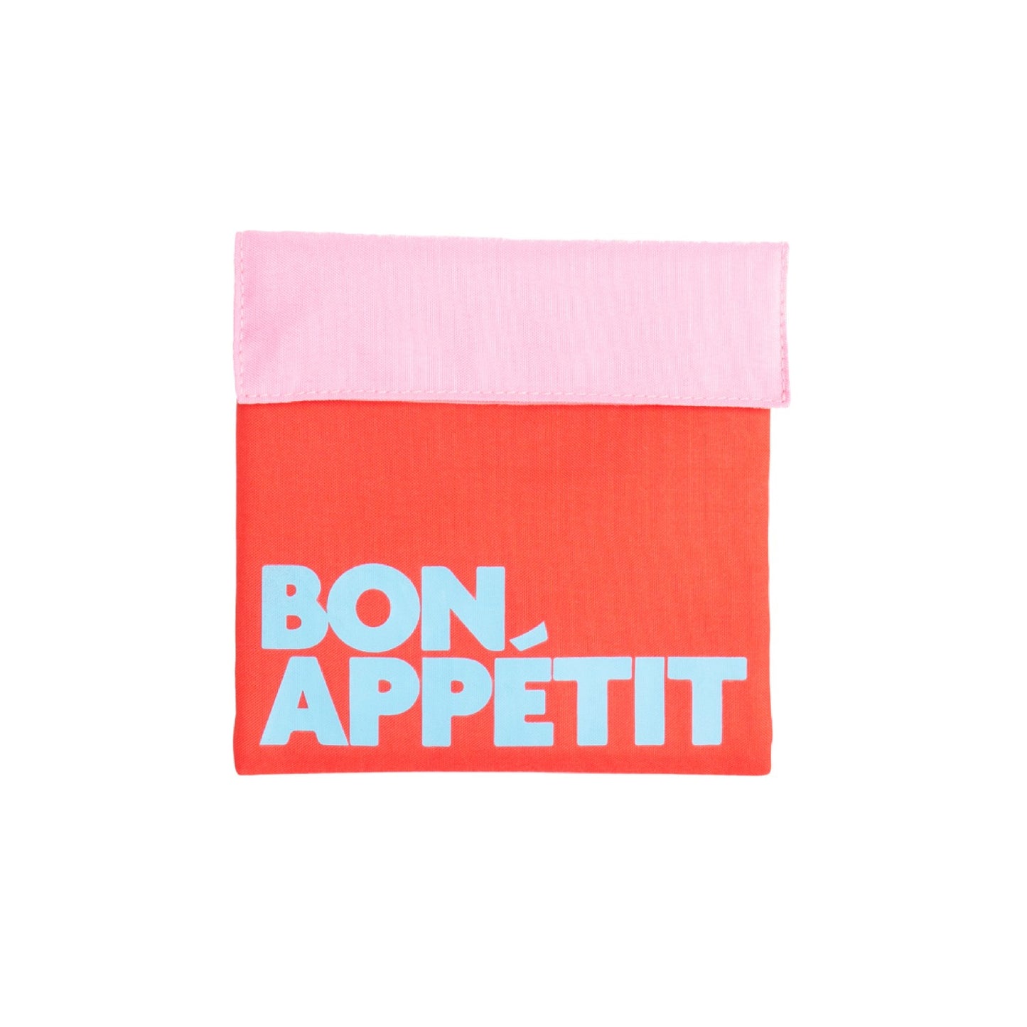 'Bon Appetit' Snack Bag Pink, Red & Blue