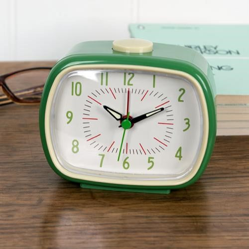 Retro Alarm Clock - Green image 1